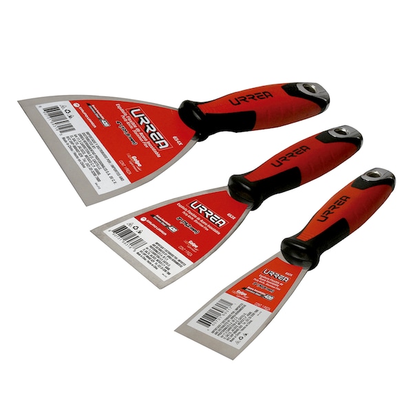 Flexible putty knife and wire brush Set 3Pc